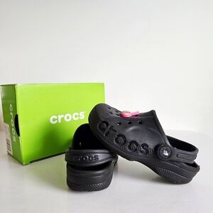 Iconic CROCS Comfort Baya Clog Cookie   Lollipop Jibbitz Charms Children Size 10